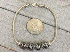 USMA Sterling Letter-Bead Bracelet