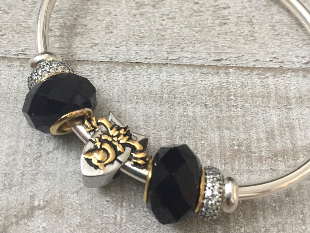USMA Crest Sterling  Silver Bracelet