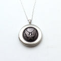 Legacy Collection | Button Silver Locket Necklace