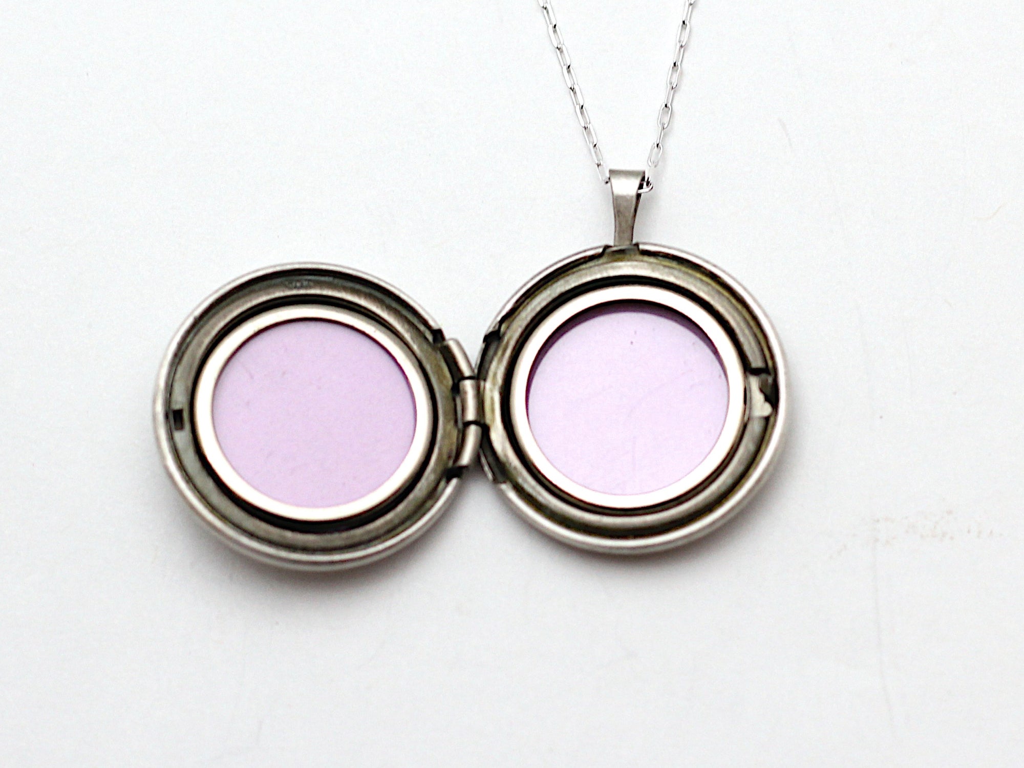 Coast Guard Button Silver Locket Necklace