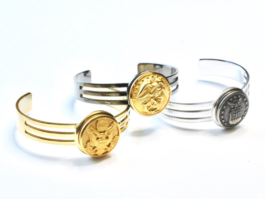 USMA Button Cuff Bracelet