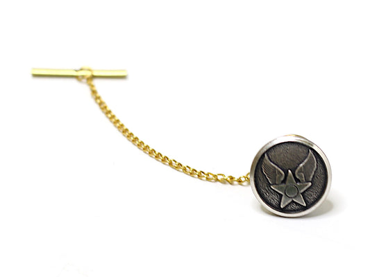 Air Force Button Gold Tie Tack