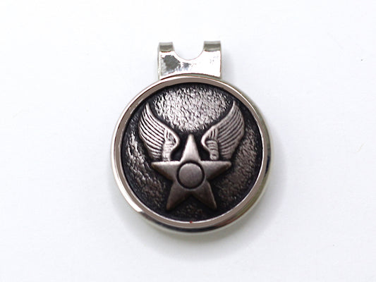 Air Force Button Golf Hat Clip and Ball Marker