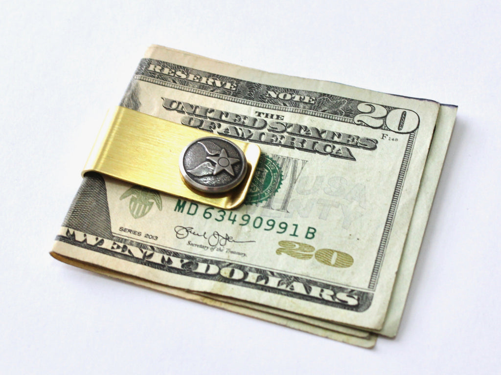 Air Force Button Money Clip