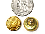 Army Button Post Earrings