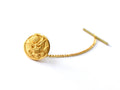 Army Button Gold Tie Tack