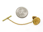 Army Button Gold Tie Tack