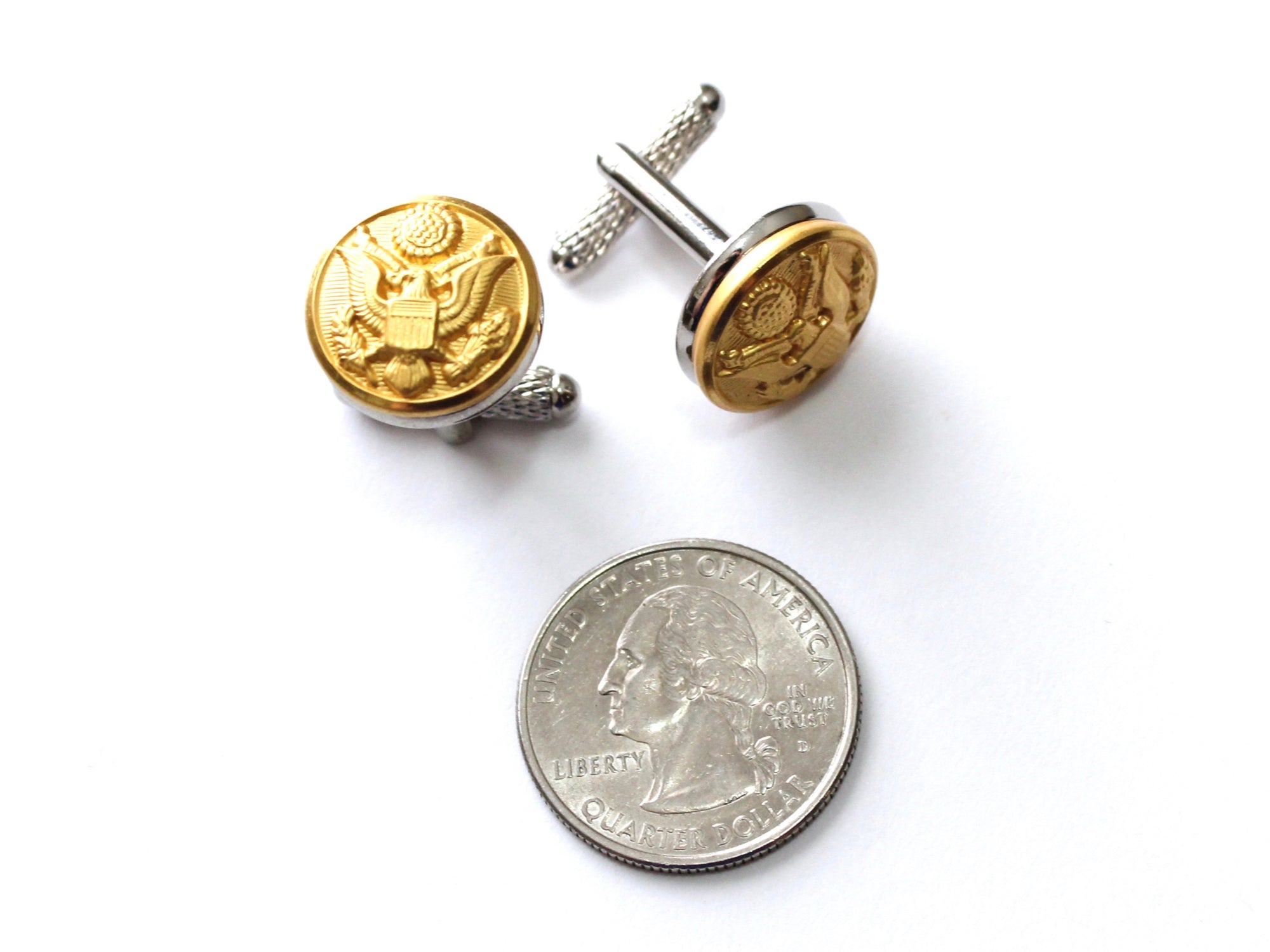 Army Button Cufflinks