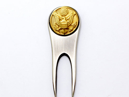 Army Button Golf Divot Tool and Ball Marker