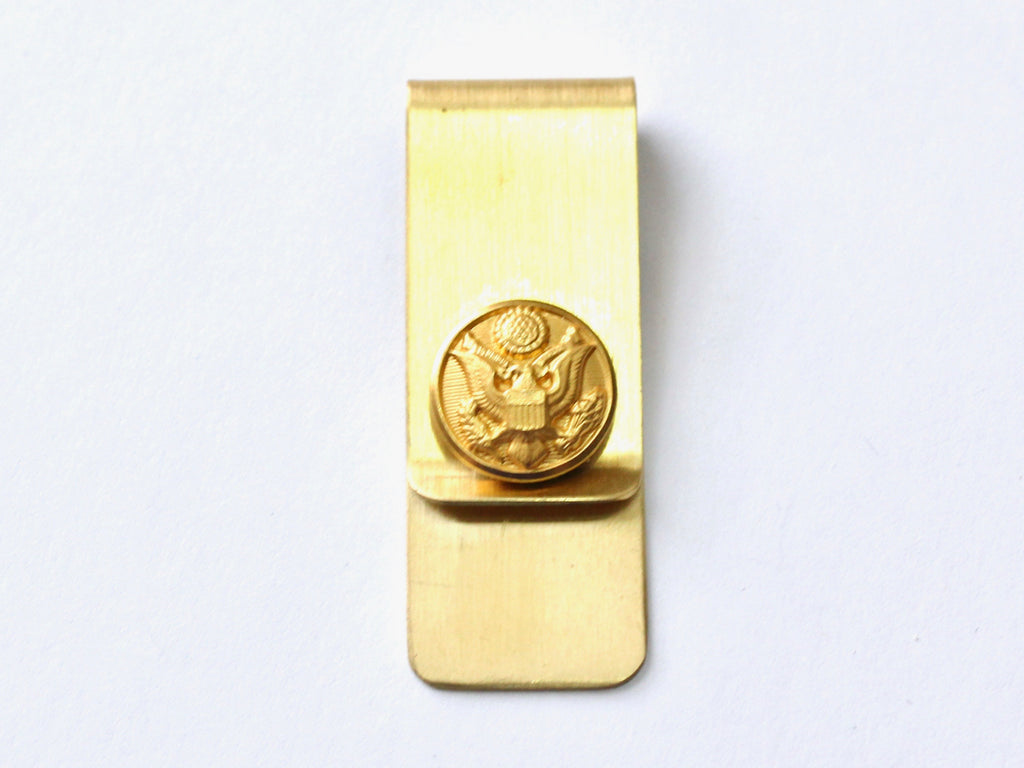 Army Button Money Clip