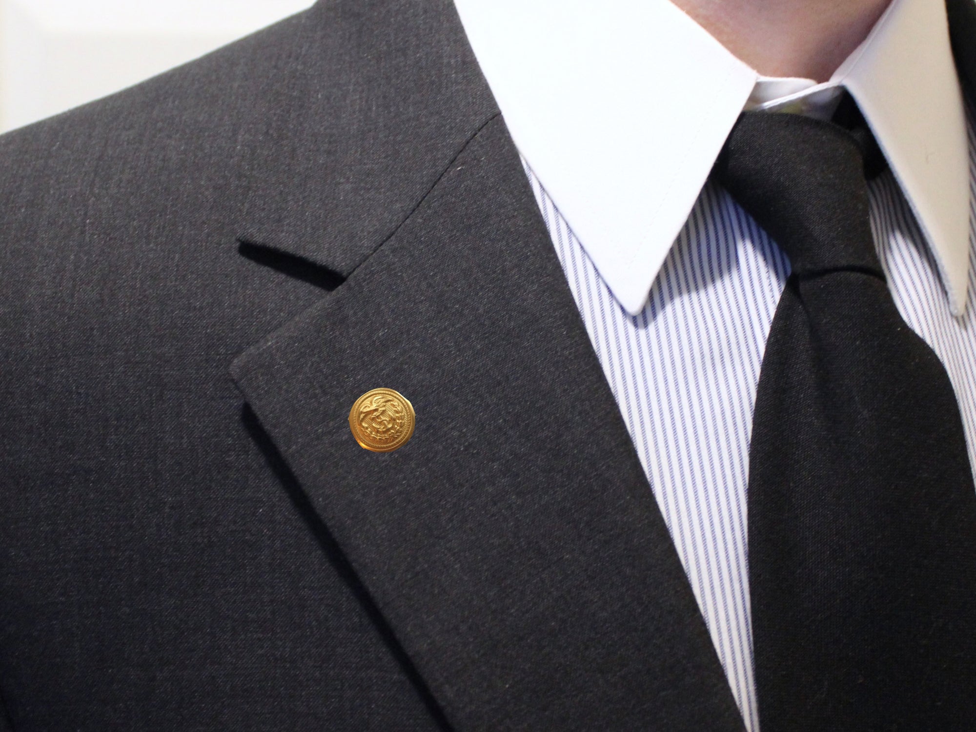 Coast Guard Button Lapel Pin