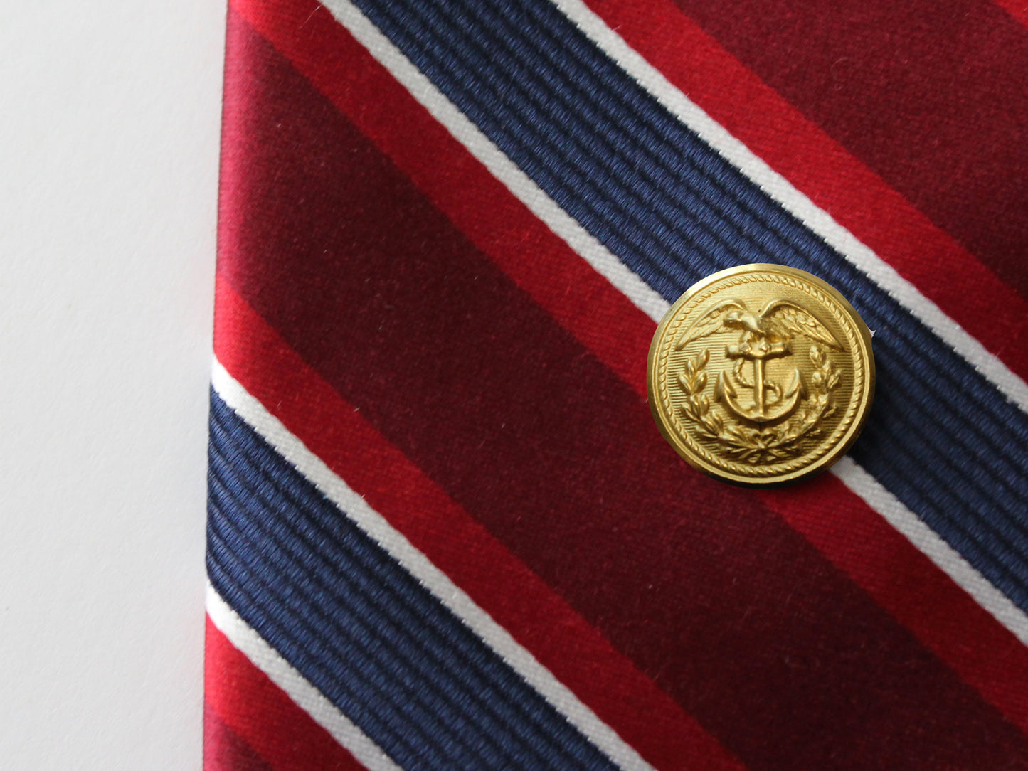 Coast Guard Button Gold Tie Tack