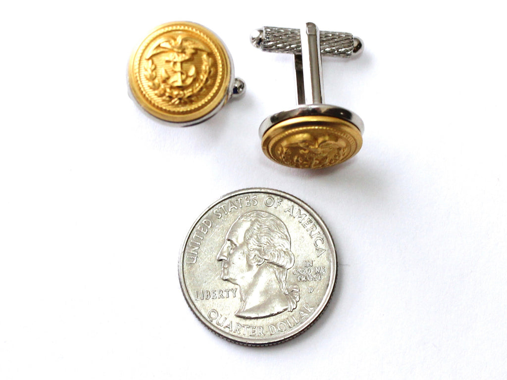 Coast Guard Button Cufflinks