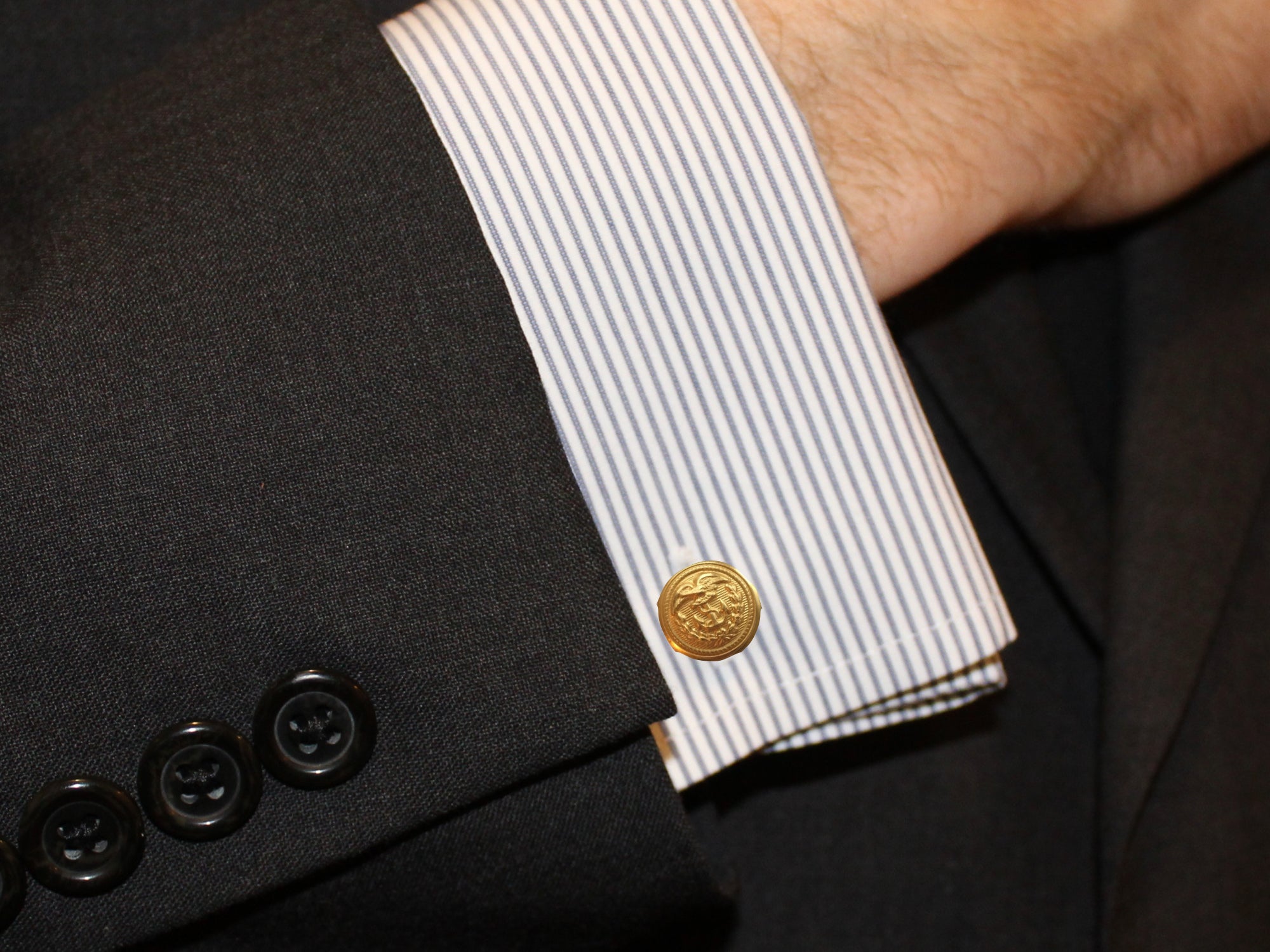 Coast Guard Button Cufflinks