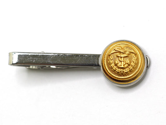 Coast Guard Button Tie Bar