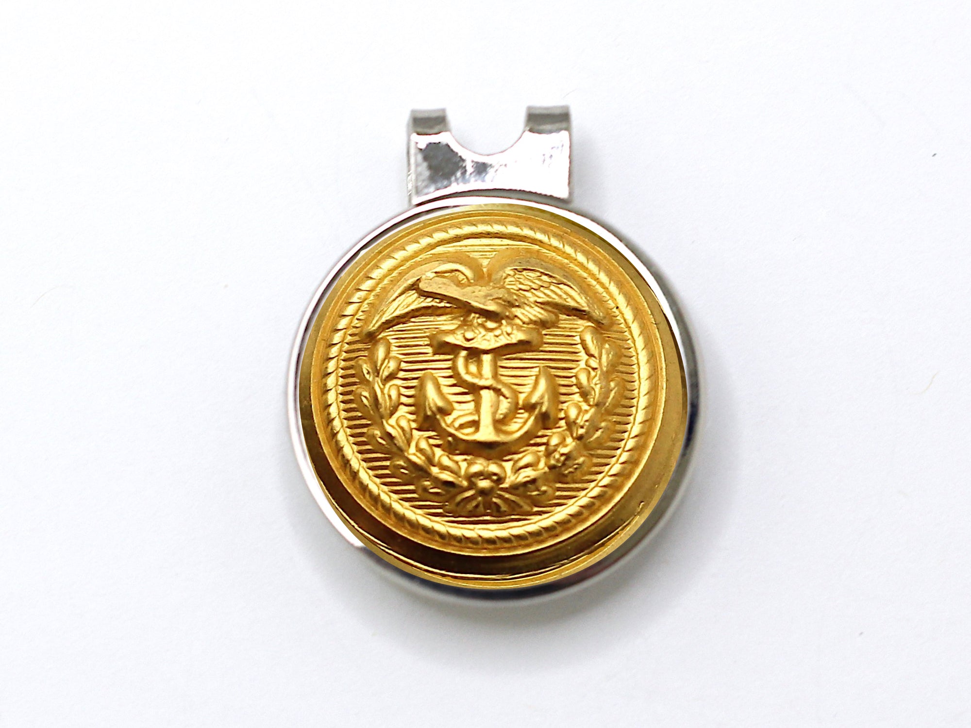 Coast Guard Button Golf Hat Clip and Ball Marker