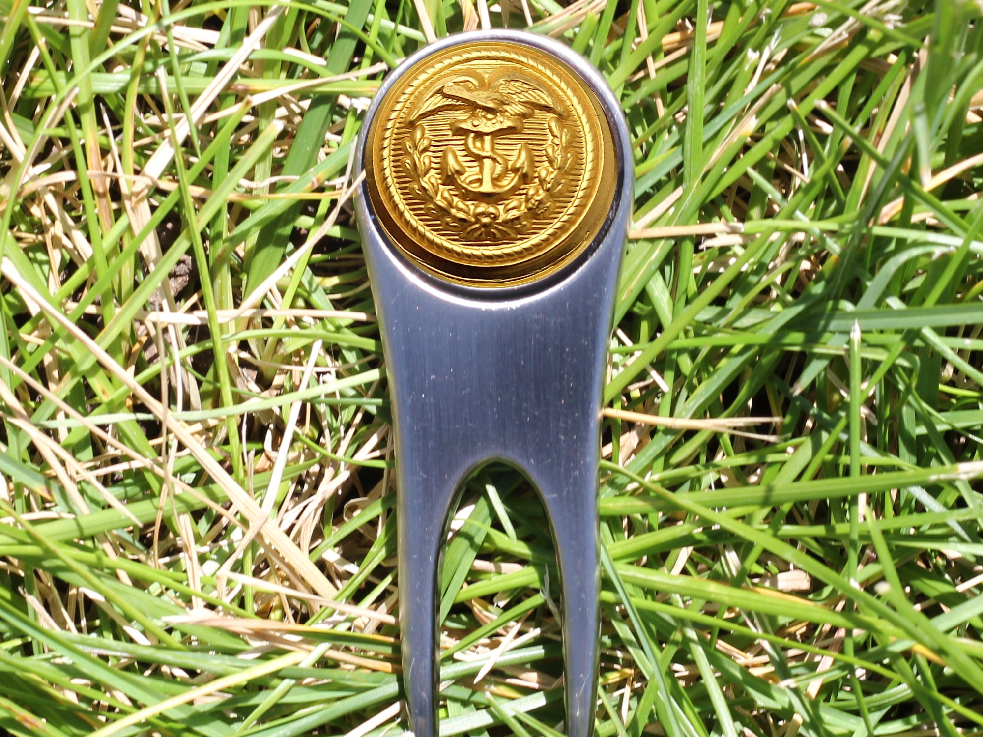 Coast Guard Button Golf Divot Tool and Ball Marker
