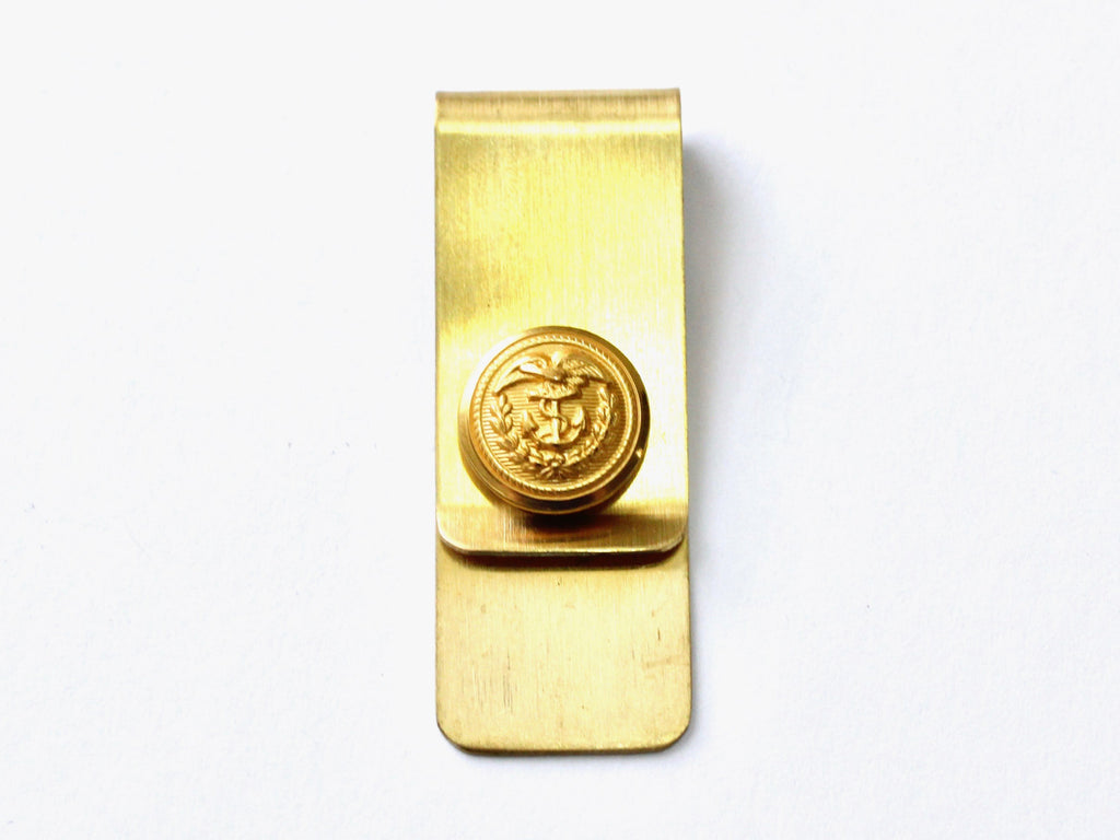 Coast Guard Button Money Clip