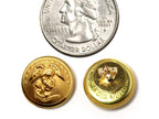 Marine Button Post Earrings