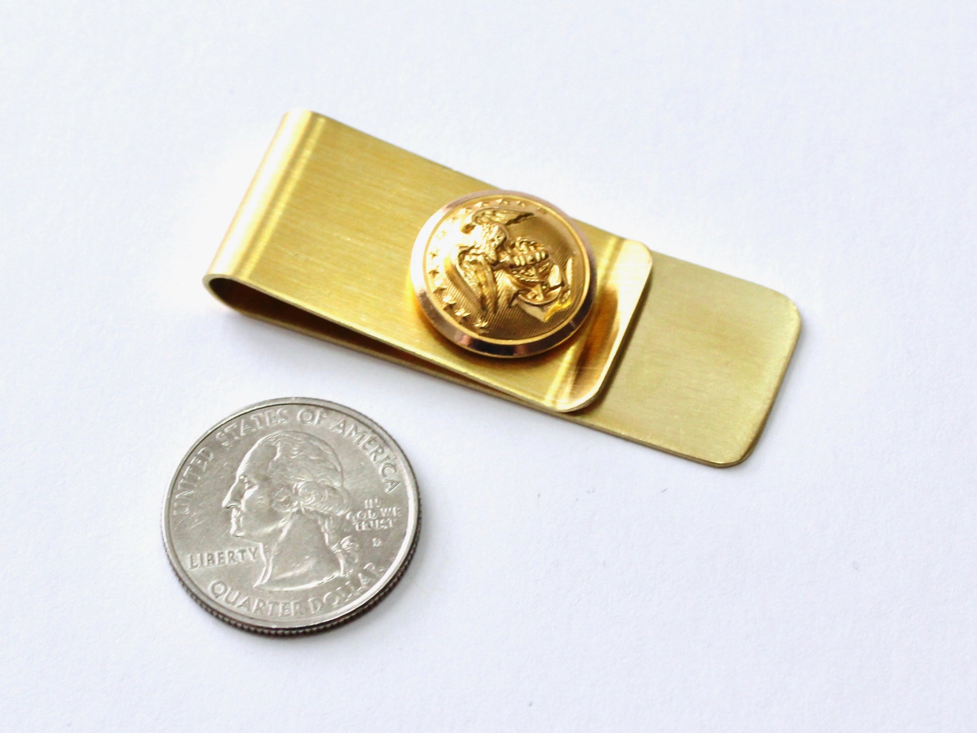 Marine Button Money Clip