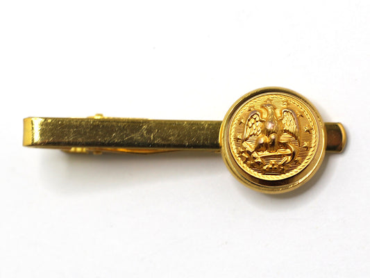 Navy Button Tie Bar