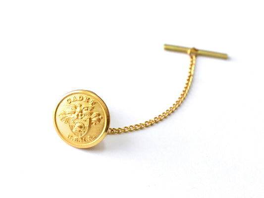 USMA Button Gold Tie Tack