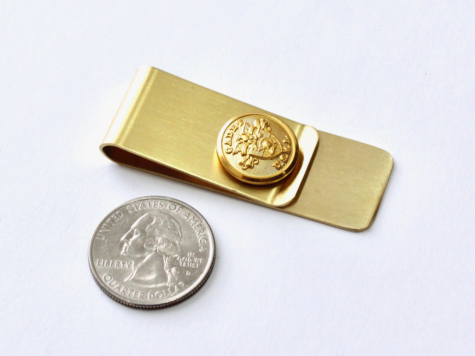 USMA Button Money Clip