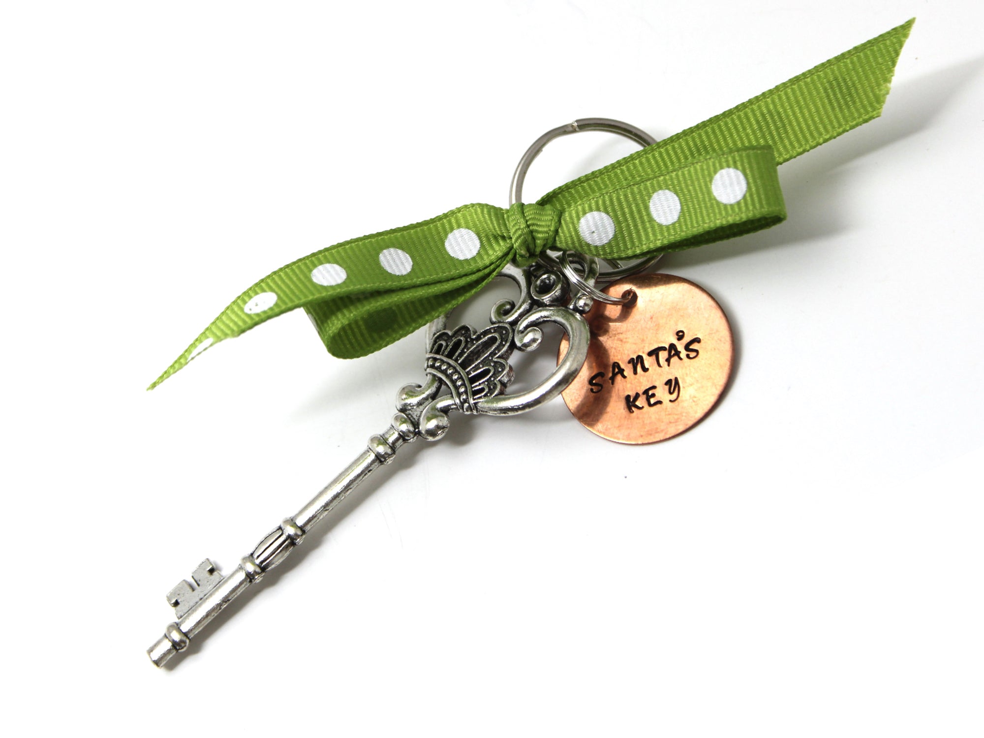 Hand-stamped Santa Key