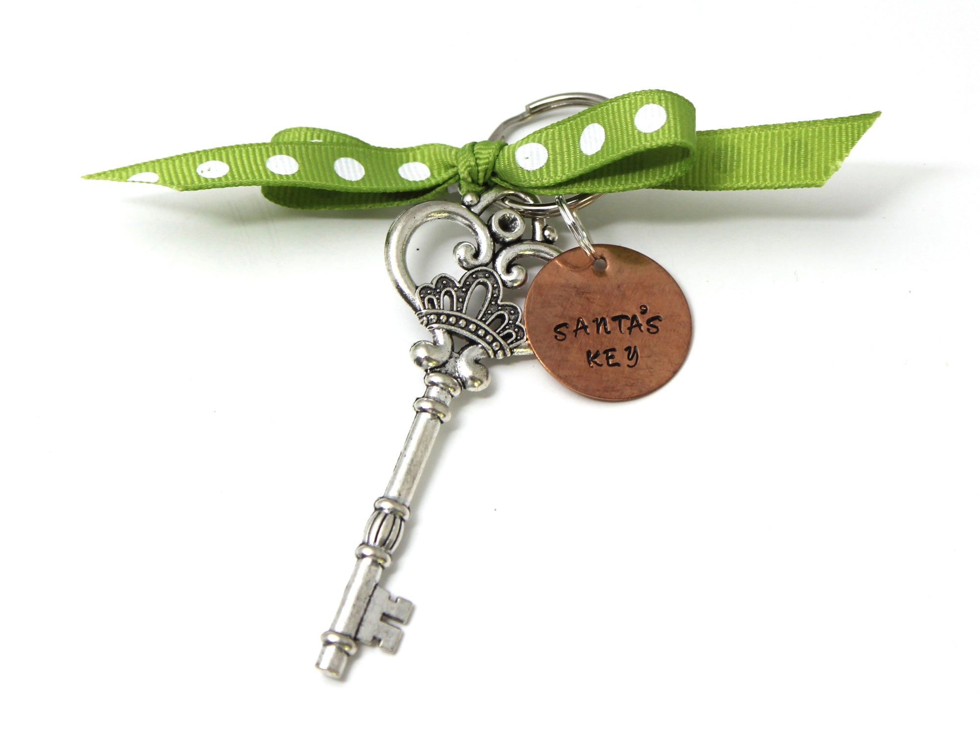 Hand-stamped Santa Key