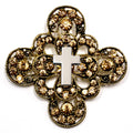 Christian Chaplain Cross Brooch 13D
