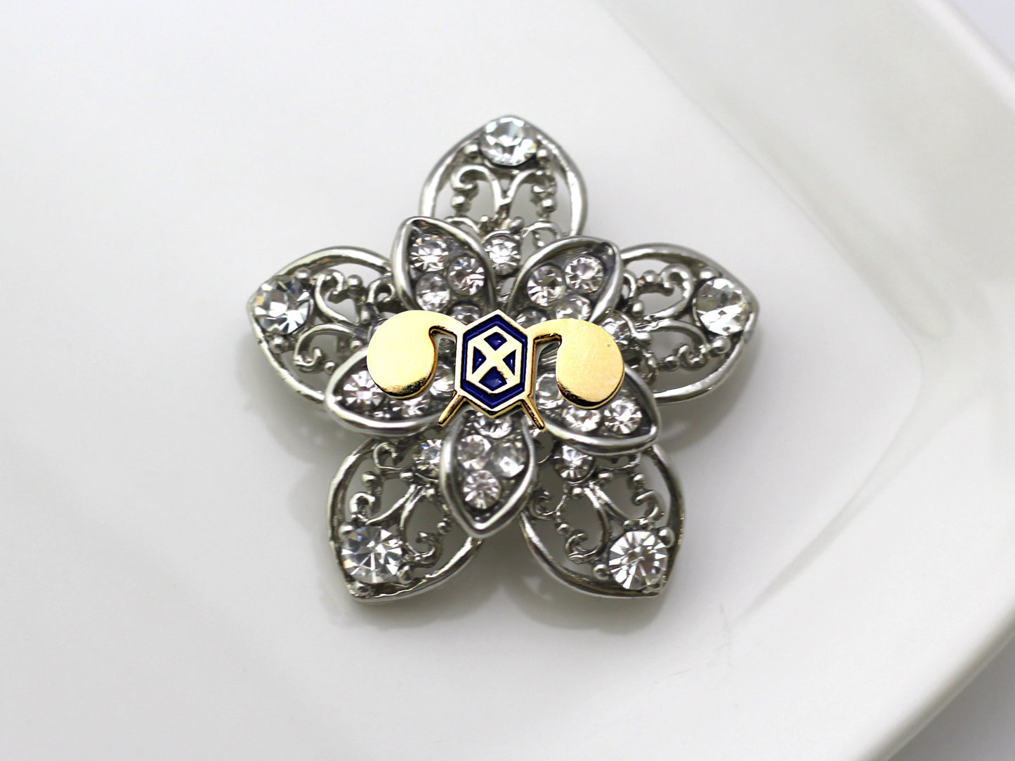 Chemical Corps Brooch 14K