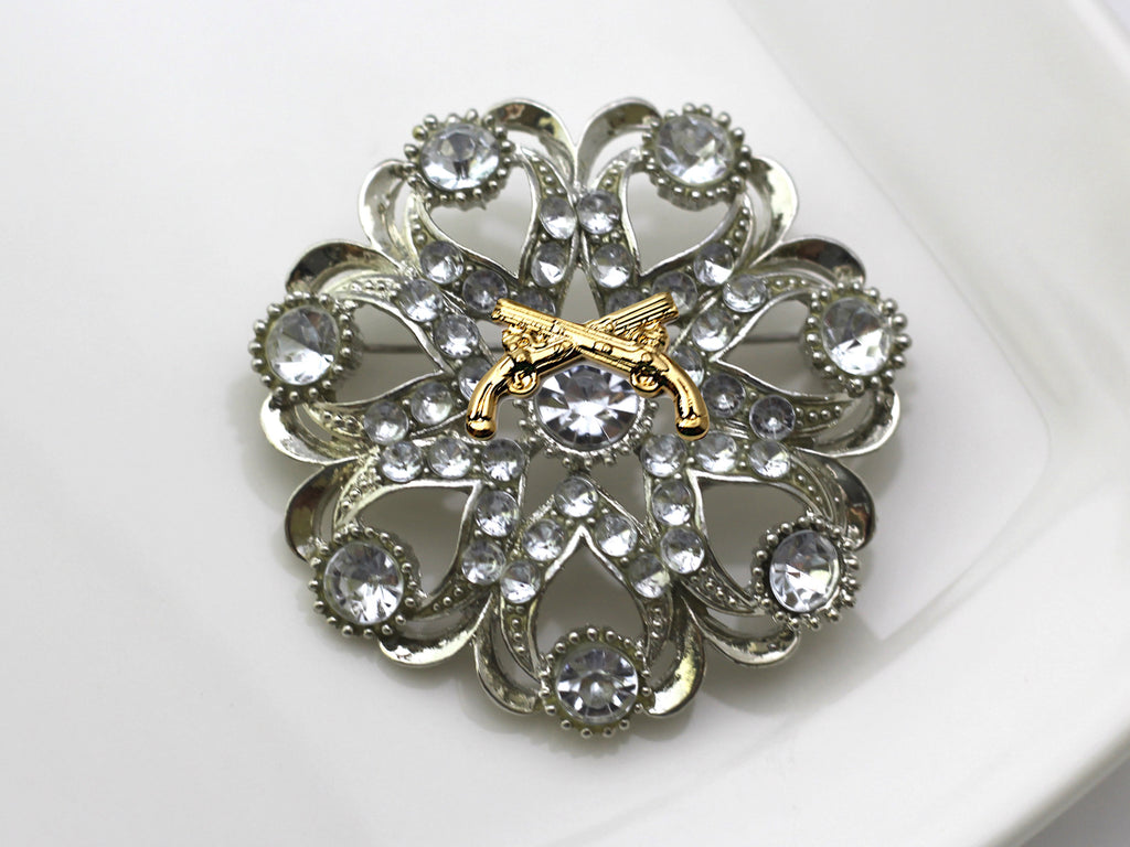 Military Police Brooch 11K