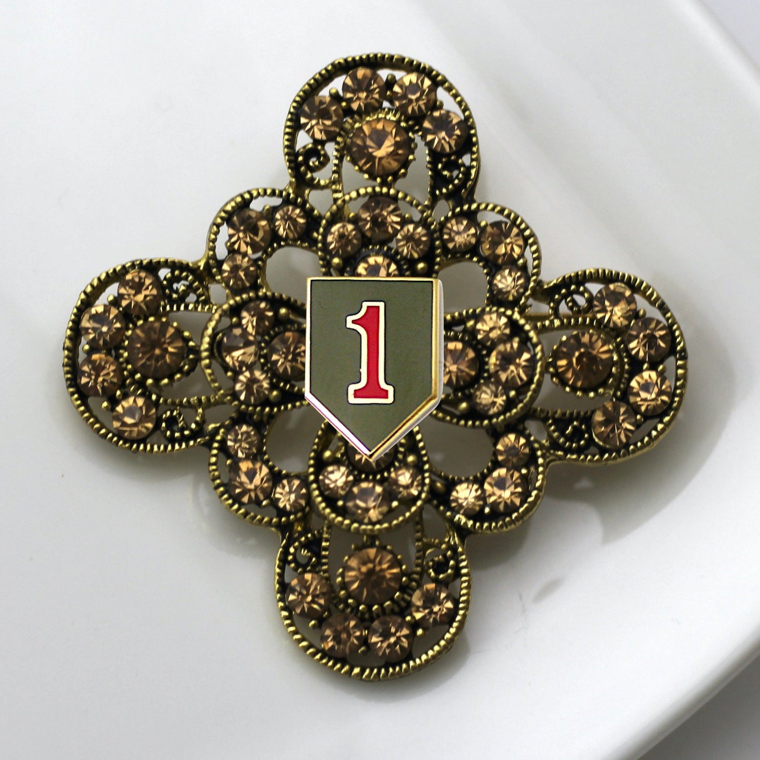 1st Infantry Division Brooch 13D