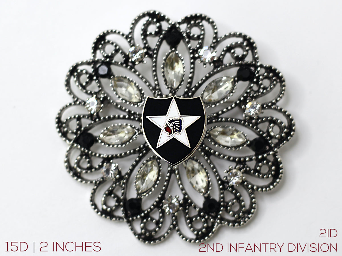 2nd Infantry Division Brooch 15D