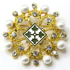 4th Infantry Division Brooch 10G