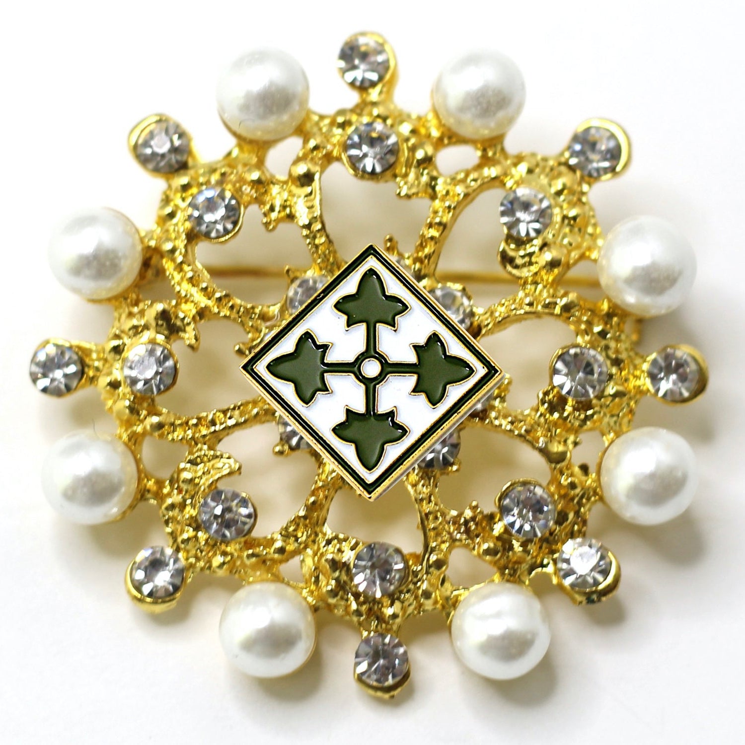 4th Infantry Division Brooch 10G