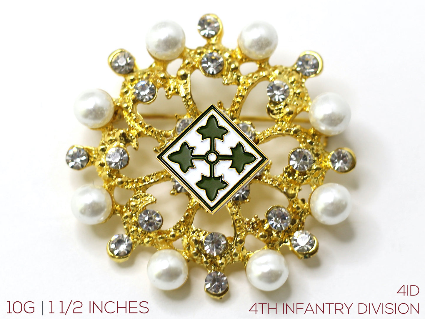 4th Infantry Division Brooch