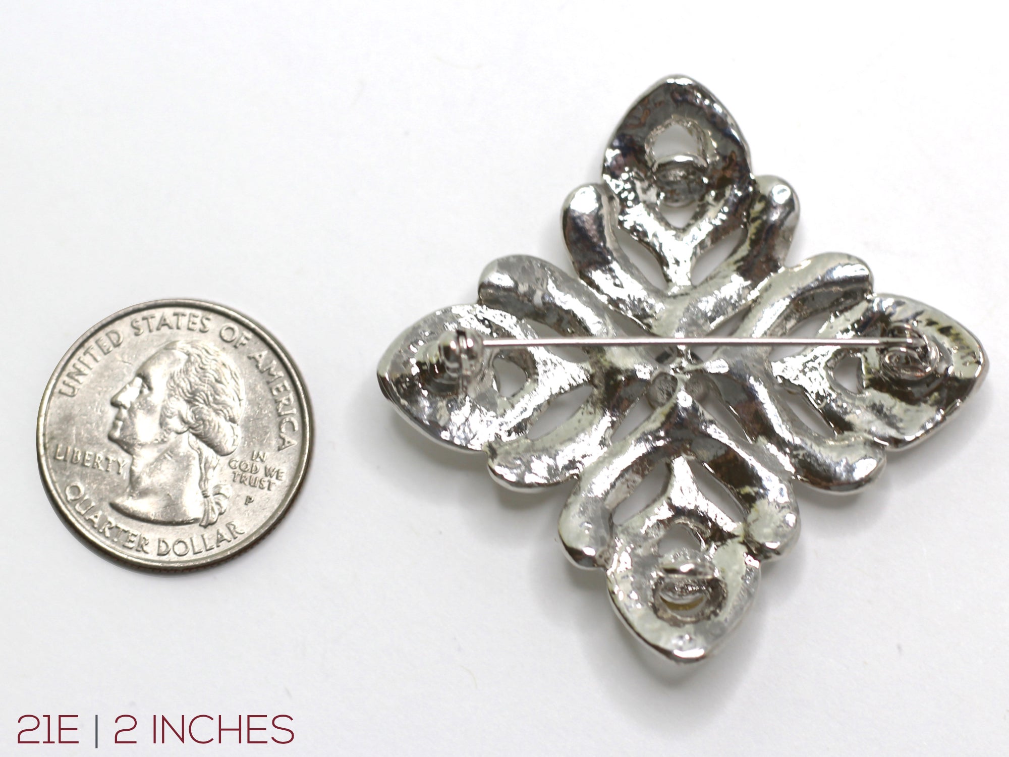 Military Button Brooch 21E