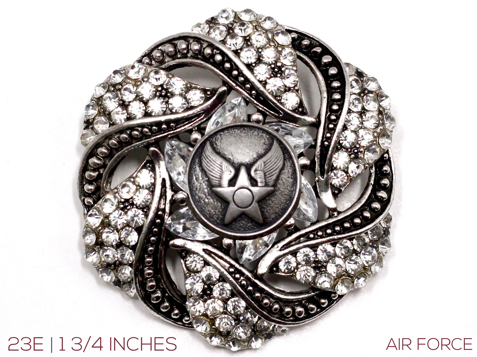 Military Button Brooch 23E