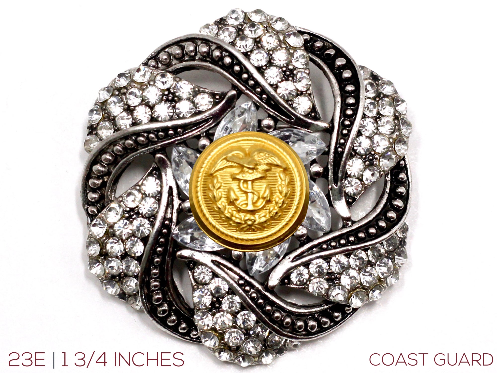 Military Button Brooch 23E