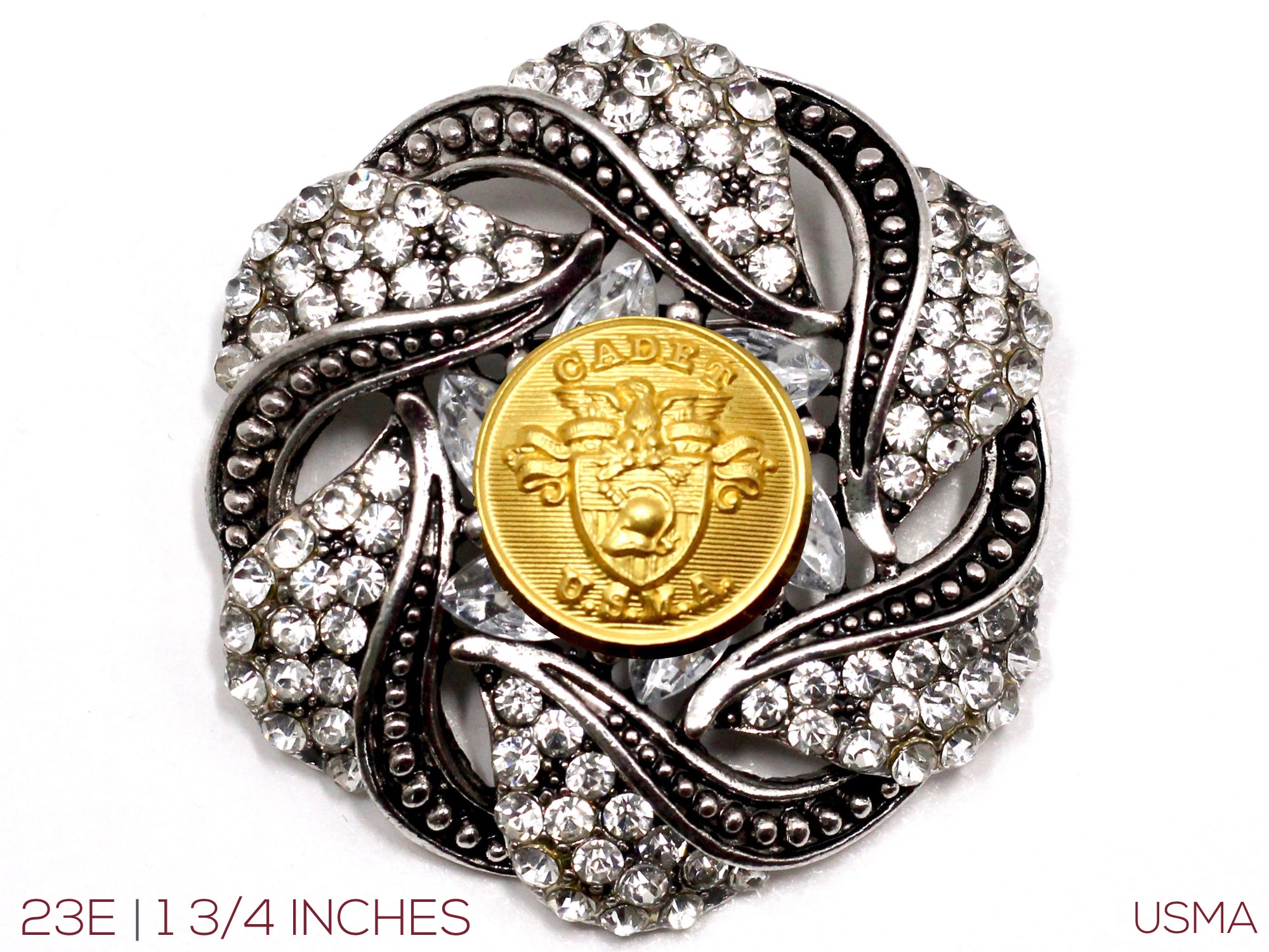 Military Button Brooch 23E