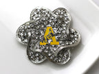 West Point Army Yellow A Brooch