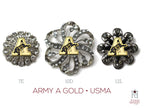 USMA Gold Army A Brooch