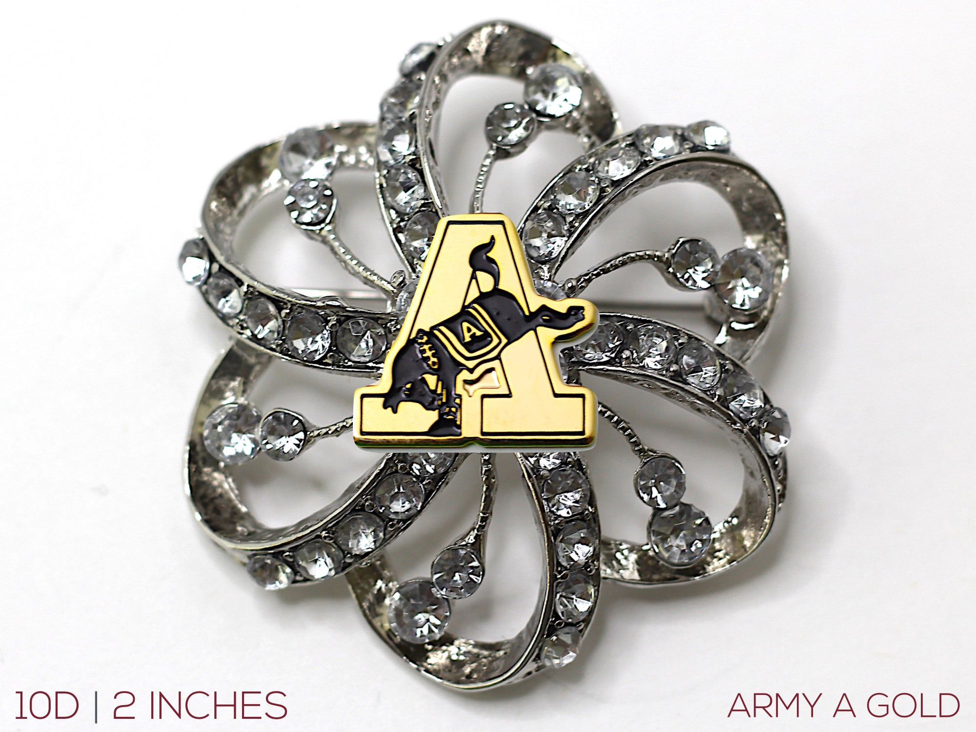 USMA Gold Army A Brooch