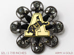 USMA Gold Army A Brooch