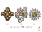 West Point Athena Tan Brooch