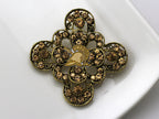 West Point Athena Tan Brooch