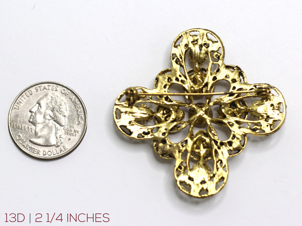 West Point Athena Tan Brooch