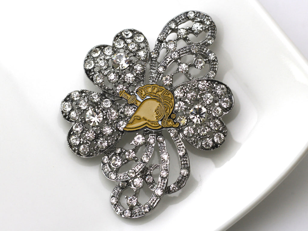 West Point Athena Tan Brooch