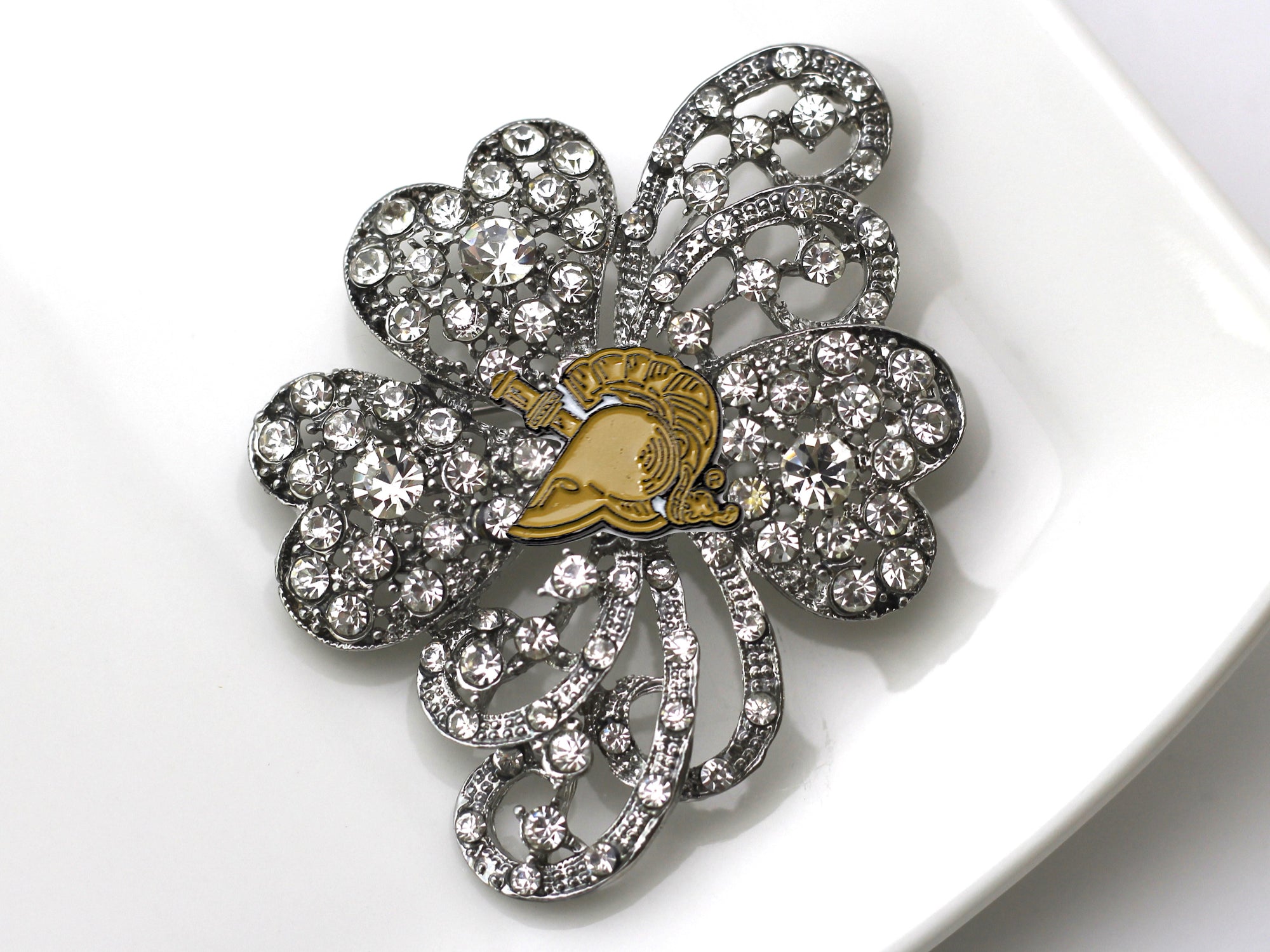 West Point Athena Tan Brooch